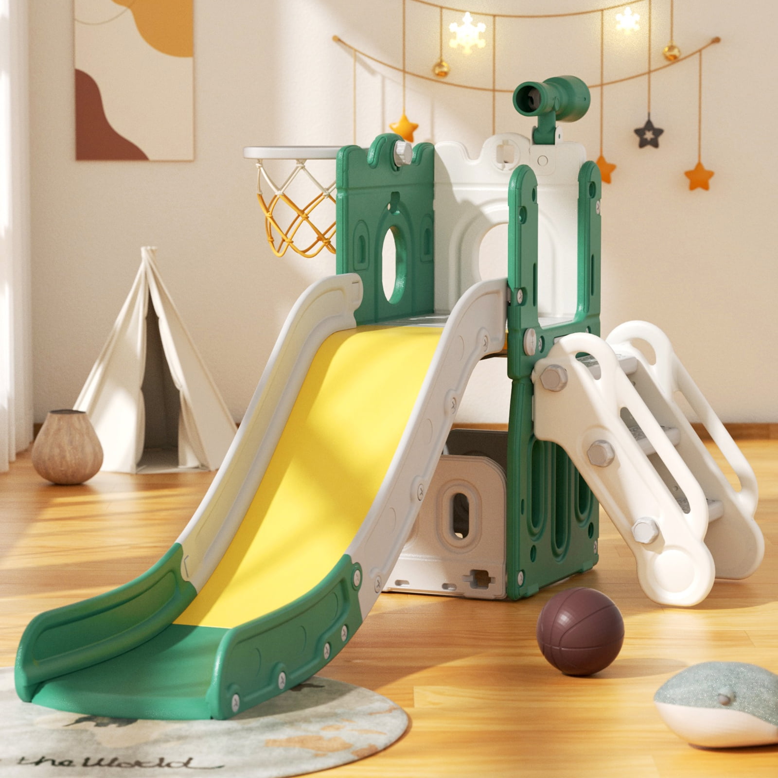 KORIMEFA Toddler Slide for Age 13 Outdoor Playset Indoor Playground