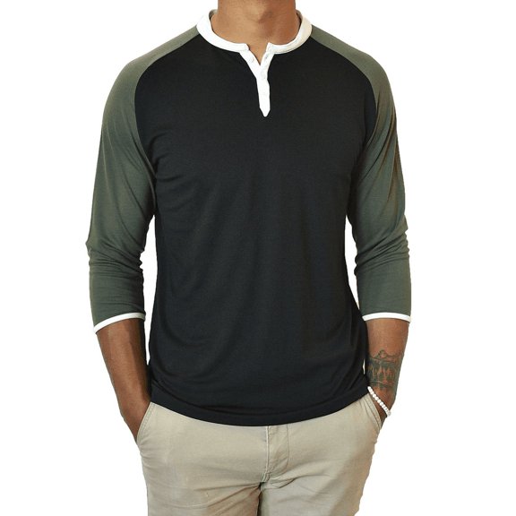 3/4 Sleeve Henley