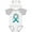 White & Heather w/ Ears, variant on Inktastic Ovarian Cancer Awareness Ribbon Boys or Girls Baby Bodysuit