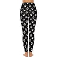 thumbnail image 5 of White Dog Paws Leggings With Pockets Pet Lover Design Yoga Pants High Waist Workout Yoga Legging Kawaii Stretch Sports Tights, 5 of 6