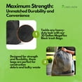 thumbnail image 4 of Mighty Flex 30 Gallon Trash Bags Drawstring, 300ct Heavy-Duty Large Garbage Bags, Ultra-Flexible, Leak and Odor-Resistant Plastic Garbage Bags for Home and Commercial Use, Unscente, 4 of 6