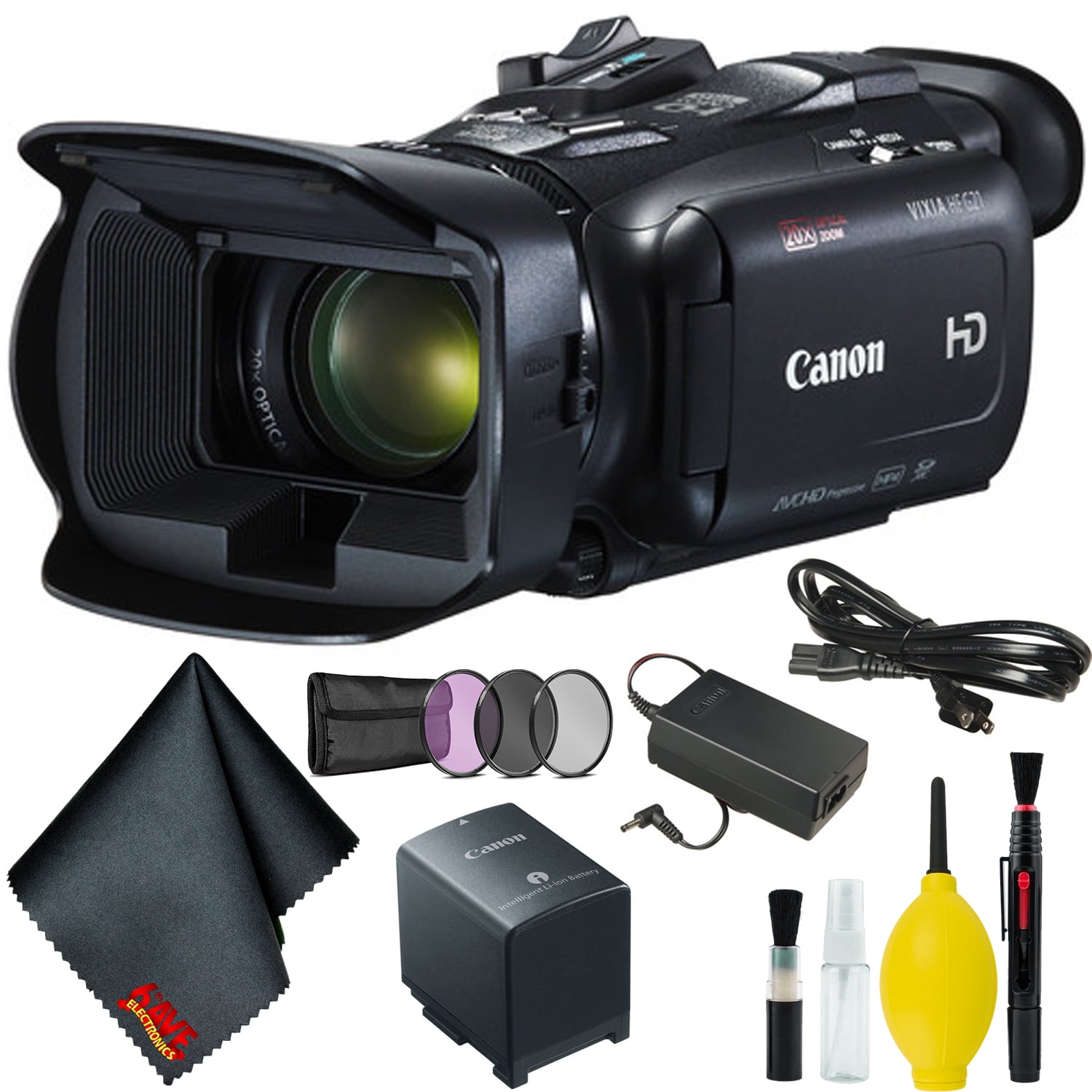Canon VIXIA HF G21 Full HD Camcorder Bundle with Filter Kit - Walmart