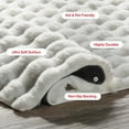 thumbnail image 3 of nuLOOM Jeni SuperiorWash Solid Faux Rabbit Machine Washable Area Rug, 2' x 3', Jeni Off-white, 3 of 14