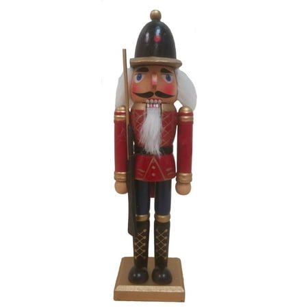 red soldier with gun wooden christmas nutcracker 9 inch walmart christmas trees in store