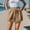 #3Khaki, variant on Byworldtasic Womens Shorts Womens Y2K High Waisted Linen Dressy Casual Pleated Wide Leg Summer Shorts with Elastic Waist