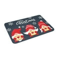 thumbnail image 2 of Haiem Three Cute Christmas Gnomes Front Door Mat Indoor Outdoor Entrance, Waterproof All-Season, All-Weather Doormat, Durable Flannel Fabric, Fade Resistant, Low Profile, 16x24in, 2 of 9