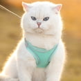 thumbnail image 2 of Cat Harness and Leash, Reflective Adjustable Vest Harness with Soft Breathable Air Mesh, No Pull Walking Escape Proof Harness and Leash Set for Growing Kittens, Cats, Puppies Outdoor Usage, 2 of 7