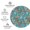thumbnail image 3 of Vsdgher Cute Conch Print Leather Coasters for Drinks, Durable Drink Coasters 4 Set for Tabletop Protection, Luxurious Home Décor and Housewarming Gift-Round Shape, 3 of 6
