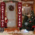 thumbnail image 5 of Christmas Porch Sign Banner Decorations Buffalo Plaid Home Modern Farmhouse Decor Red Buffalo Check Plaid Porch Signs Xmas Banners for Indoor Outdoor Front Door Living R, 5 of 6