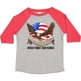 thumbnail image 3 of Inktastic Memorial Day- Never Forget Our Heroes- Bald Eagle Boys or Girls Toddler T-Shirt, 3 of 5
