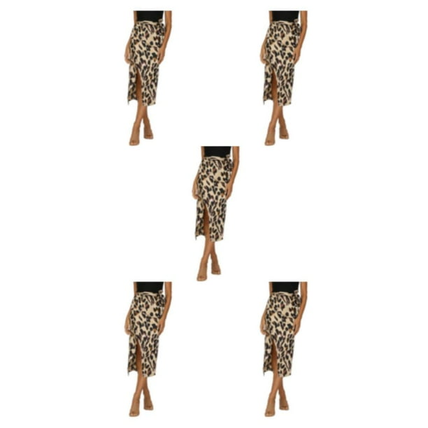 Sonducket sexy para damas para oficina, restaurante y cafetería - Cintura alta Fresca y absorbe la humedad Faldas para damas lápiz marrón L 1 Type2 NO2