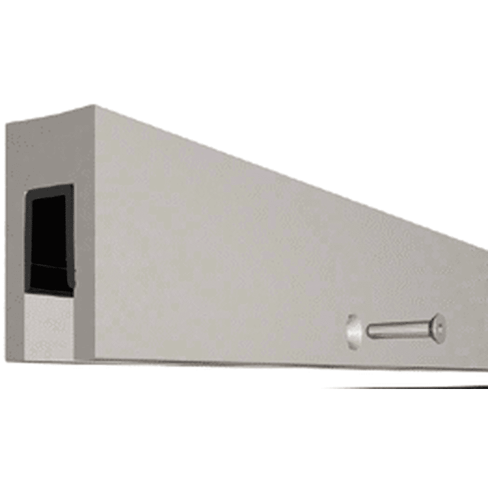 CRL B5BDPK Custom Aluminum Smoke Baffle Base Shoe Sample 6" for 1/2