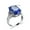Middle Blue, variant on 13*18mm Dark Blue Big Oval Cut CZ Bands Womens 925 Silver Wedding Ring Size 6-10