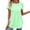 Green, variant on Kelon Short Sleeve Blouses for Women Cowl Neck Dressy Casual 2026 T Shirts Summer Business Work Basic Tees, S