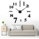 thumbnail image 1 of Reloj de pared de bricolaje, reloj de pared silencioso 3D Reloj de pared grande de bricolaje 3D Reloj de pared de acrílico de diseño moderno para oficina Sala de estar Dormitorio - Negro 50-70 cm oso de fresa Electrónica, 1 of 5