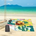 thumbnail image 2 of Tapis de Pique-Nique Impression Mode Tissu Oxford Résistant à l'Usure Voyage Camping Randonnée Couverture de Plage Usage Quotidien, 2 of 7