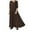 Brown Dress, variant on Women's Maxi Plus Size Basic Dress Sale Solid Winter Autumn Dresses V Neck Elegant Casual Comfy Trendy Long Sleeve Holiday Navy XXL