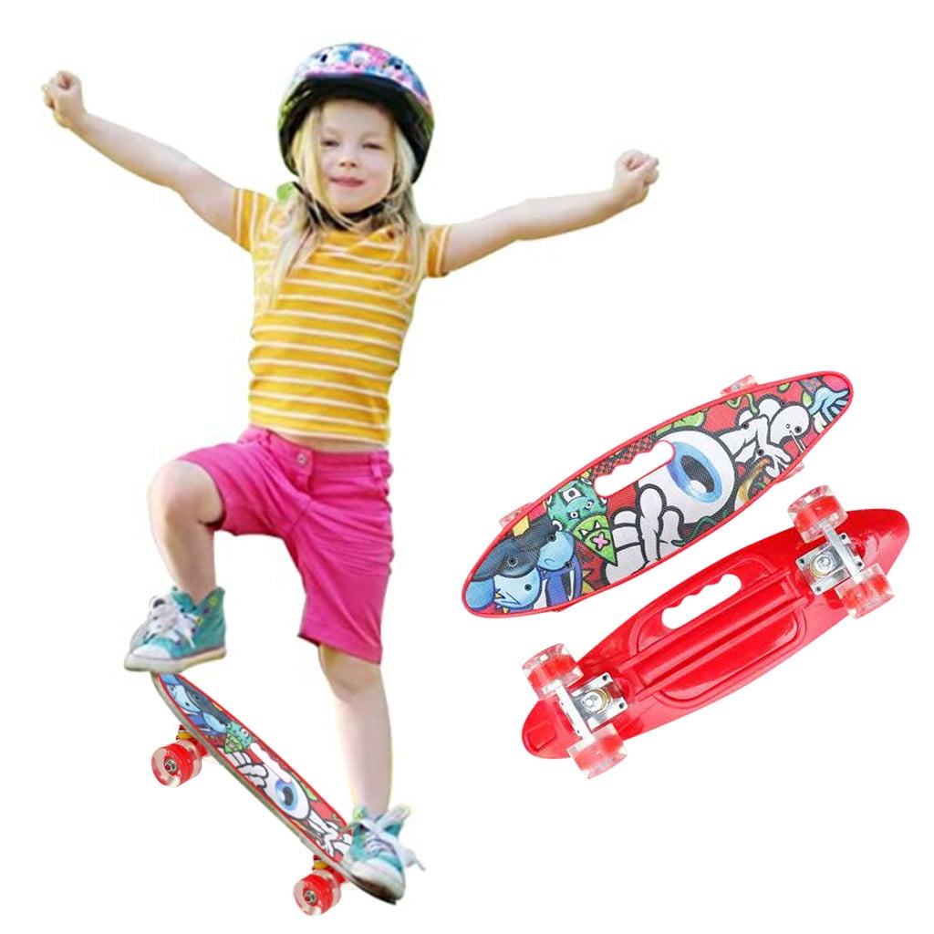 Complete Fish Skateboards for Beginners Kick Skate Board for Boys Girls