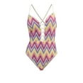 thumbnail image 3 of Jessica Simpson Women's Chevron Crochet One Piece Swimsuit, Sizes XS-XXL, 3 of 6