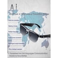 thumbnail image 4 of Lunettes de Traduction Intelligente AI, Traduction en Temps Réel de Plusieurs Langues, Lunettes de Musique Intelligentes Étanches et à la Mode, 4 of 5