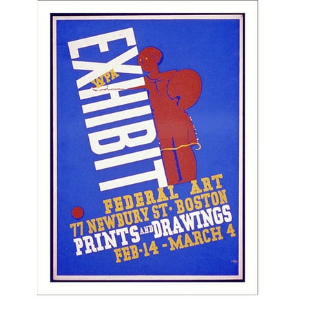 Historic Print, WPA exhibit Prints and drawings., 16" x 20"