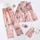 thumbnail image 5 of Conjuntos de pijamas de 7 piezas para mujer, pijamas de seda sintética, conjuntos de ropa de dormir para mujer, ropa de casa de primavera y verano Fridja  nalpqowj16897, 5 of 9