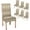 Geometric Boho, variant on Butterfly Chair Covers Black and White Chair Covers Set of 6 for Dining Room Dining Chair Slipcover Washable Removable for Kitchen Hotel Universal Size