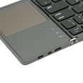 thumbnail image 3 of Teclado Bluetooth plegable, 63 teclas, Mini teclado plegable ultrafino de Metal con panel táctil para Windows, IOS y Android, 3 of 8