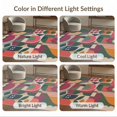 thumbnail image 4 of ODIKA 4'x6' Multicolor Geometric Abstract Artwork Washable Area Rug Contemporary Visual Symphony in Bold Patterns for Dorm Room, Small Living Stain Resistant Low Profile, Easy Care, 4 of 4