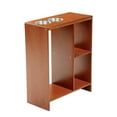 Slim Bedside End Table Cup Holders, Shelving, Magazine Rack