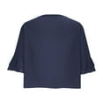 thumbnail image 5 of Womens Flowy Chiffon Tie Front Cardigan Lightweight Short Sleeve Bolero Shrug Cardigans for Women Trendy 2025, 5 of 7