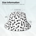 thumbnail image 2 of Kll Fish Bone Bucket Hat for Women Men Packable Travel Beach Sun Hat Outdoor Rave Accessories Reflective Fisherman Cap, 2 of 6