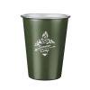 Taza de camping Acero inoxidable Viaje al aire libre Cerveza Bebidas Tazas Café Gris JShteea El nuevo