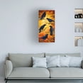 thumbnail image 2 of Trademark Fine Art Marion Rose Crows 9 Canvas Wall Art - 16x32, 2 of 5