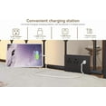 thumbnail image 6 of Senfot Twin Size Metal Daybed with Trundle, Sofa Bed Frame with Charging Station & LED Lights, Perfect for Living Room, Guest Room, Apartment, Black, 6 of 9