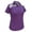 Dahila Purple/White, variant on Monterey Club Women's Mellow Contrast Golf Polo Shirt #2398
