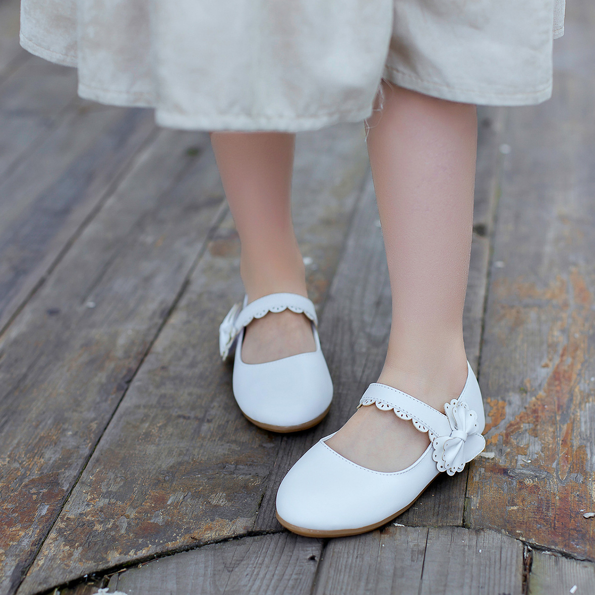 Hawee Ballet Flat Mary Jane Shoes Bowknot Princess Dress Shoes (Toddler Girls & Little Girls & Big Girls) - image 4 of 6