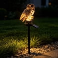 thumbnail image 4 of ChicYu Solar Owl Stake Light LED, Outdoor Garden Yard Decor, Bird Figure Lawn Accent Lamp, Night Landscape Glow, Buho Luz Solar, 4 of 6