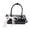 Black, variant on Women PU Retro Shoulder Bag with Pendant Top Handle Bag Polka Dot Crossbody Purse with Zipper for Travel Shopping Work Daily Use (Black)