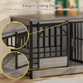 thumbnail image 5 of 78 inch Dog Crate Furniture XXL Dog Cage Heavy Duty Dog Kennel Indoor with Removable Divider,Extra Large Double Cage Large Breed Gray, 5 of 11
