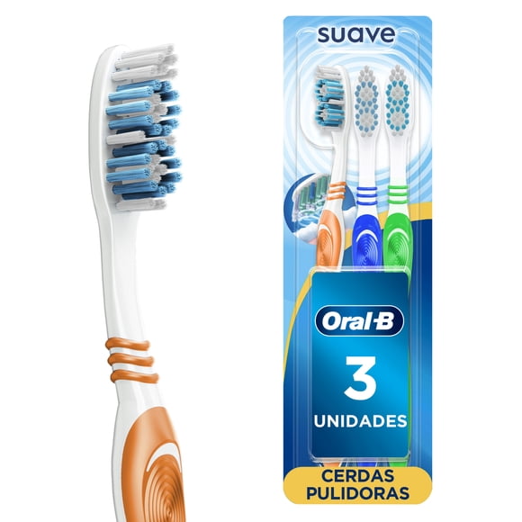 Cepillo de Dientes Oral-B Complete con Cerdas Suaves Pulidoras, 3 pzas