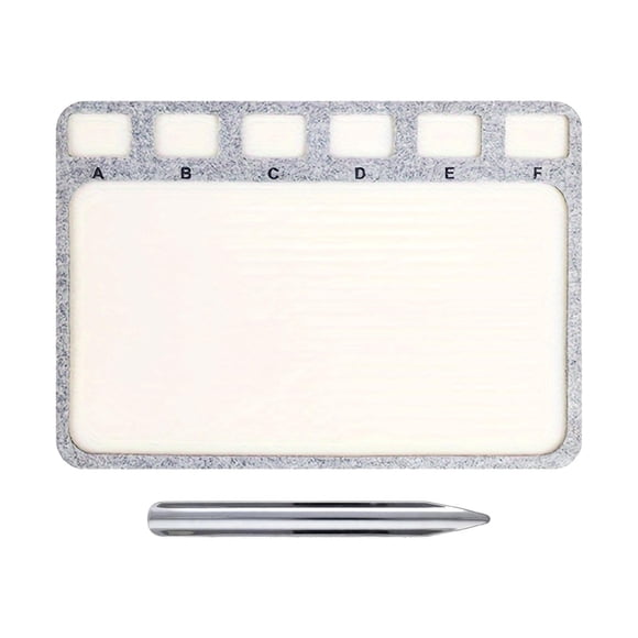 Siruishop Bead Board Large with Surface Rectangle Bead Pad 6 Compartments Beads