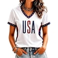 thumbnail image 2 of 2026 Soccer Cup Fan Jersey for Women Short Sleeve Country Football Shirt USA World Soccer Flag Printed & Soccer Graphic T Shirts, 2 of 4