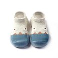 thumbnail image 1 of 20-21 1 par de zapatillas con punta, calcetines, zapatos antideslizantes de algodón para interiores, primeros zapatos para caminar para bebés finos para niños, 1 of 5