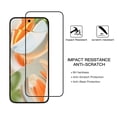 thumbnail image 4 of VIESUP 2PACK Black Screen Protector Compatible with Google Pixel 9 Pro XL HD Clear Tempered Glass - 9H Hardness Case Friendly Anti-Scratch, 4 of 6