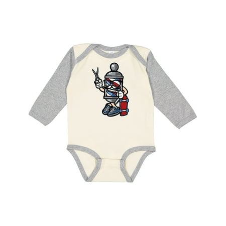 

Inktastic Barber Skater Gift Baby Boy or Baby Girl Long Sleeve Bodysuit
