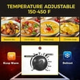 thumbnail image 2 of Sunvivi 18 Quart Turkey Electric Roaster Oven with Self-Basting Lid, Stainless Steel, Black, 2 of 9