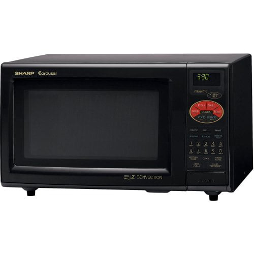 Sharp Double Grill Convection Countertop Microwave-Color:Black