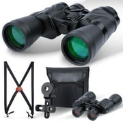 LAKWAR 12x50 High Power Military Binoculars Wide Angle Binoculars (Black)