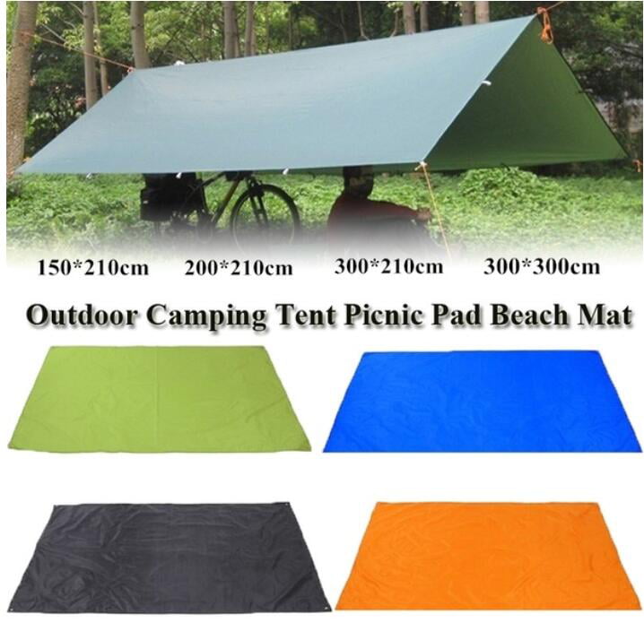 Outdoor Waterproof Camping Tent Tarp Sun Shelter Rain Cover Awning Pinic Mat 